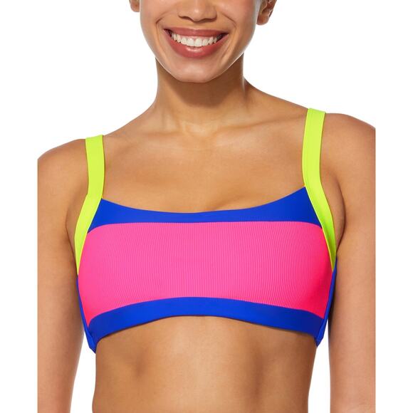 Reebok Women's Colorblock Bralette Bikini Top Women's Swimsuit XL 14562 - Picture 1 of 1